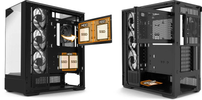 ������ Zalman P40 Prism Plus Black, Midi-Tower, ��� ��, ������
