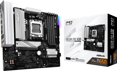����������� ����� ASRock B650M PRO X3D, Socket AM5, AMD B650, mATX, Ret