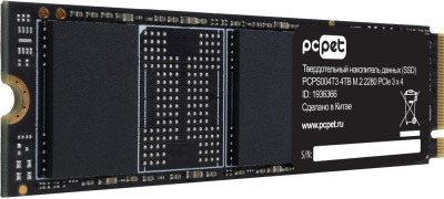  SSD  4Tb PC Pet PCPS004T3, PCI-E 3.0 x4, M.2 2280, OEM
