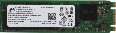   Micron 5300 PRO 480GB M.2 SATA Non-SED Enterprise Solid State Drive