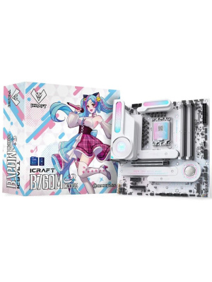 ����������� ����� Maxsun MS-iCraft B760M CROSS B760, LGA1700, 4*DDR5, 1*PCIEx16, 1*PCIEx4, 1*PCIEx1, 3*M.2, 1*TypeC, 6*USB3.2Gen1, 8*USB2.0, 4*SATA3.0, 2.5G, DP, HDMI, M-ATX, RTL