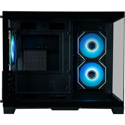 ������ XASTRA QW500M 3ARGB-C10-UC Black mATX/Aquarium/Screewless/3x120mm ARGB PWM FM fans/Argb+PWM HUB 10port/Type-C/ QW500M-3FM12A-C10-UC