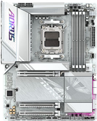 ����������� ����� Gigabyte X870E AORUS ELITE WIFI7 ICE, SocketAM5, AMD X870E, ATX, Ret
