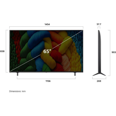  LG 65" 65NANO80A6B.ARUG, NanoCell, 4K Ultra HD,  ,  , WebOS
