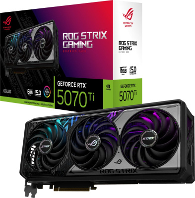 ���������� Asus NVIDIA GeForce RTX 5070 Ti ROG Strix 16Gb (ROG-STRIX-RTX5070TI-16G-GAMING) Ret