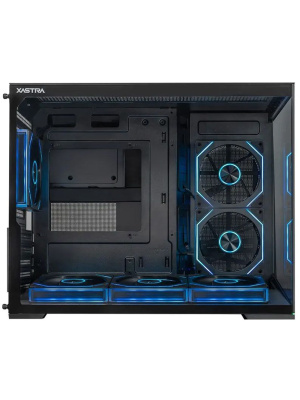 ������ XASTRA QW505M 6ARGB-FN-C10 Black mATX/Aquarium/Screewless/ 6x120mm ARGB PWM FN fans/Argb+PWM HUB 10port/Led strip/ QW505M-6FN12A-C10