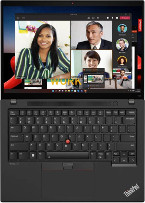 ThinkPad T14 Gen 4 14" WUXGA (1920x1200) IPS 300N, i7-1355U, 16GB LPDDR5 5200, 512B SSD M.2, Intel Iris Xe, WiFi, BT, FPR, FHD Cam, 52.5Wh, 65W USB-C, Win 11 Pro, 1Y, 1.37kg