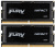 Оперативная память 32Gb DDR5 4800MHz Kingston Fury Impact SO-DIMM (KF548S38IBK2-32) 2x16Gb KIT Оперативная память 32Gb DDR5 4800MHz Kingston Fury Impact SO-DIMM (KF548S38IBK2-32) 2x16Gb KIT