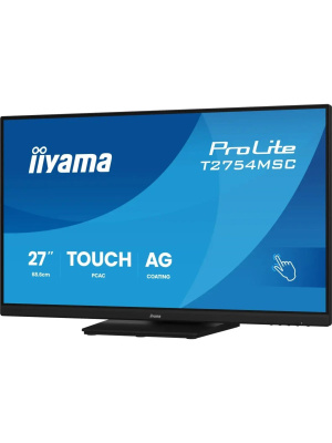 ������� Iiyama 27" ProLite T2754MSC-B2AG ������ IPS LED 4ms 16:9 HDMI M/M ��������� HAS 1000:1 300cd 178��/178�� 1920x1080 75Hz VGA DP FHD USB Touch 2.9��