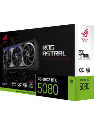 ���������� ASUS ROG-ASTRAL-RTX5080-O16G-GAMING///RTX5080,HDMI*2,DP*3,16G,D7; 90YV0LV0-M0NA00