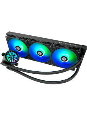 ������� ����������� ���������� Thermalright Aqua Elite 360 V6 (360mm, Black, ARGB/ Fans: 3x120mm, 70.84CFM, 29.8dBA, 2000RPM/ Pump height 53.5mm, 2800RPM, Rad thickness 27mm/ S: 1700, 1200, 1851, 115X, AM5, AM4)