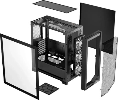 ������ PcCooler C3D510 BK ARGB ������ ��� �� ATX C3D510-BKP3-GL