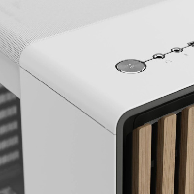 ������ �� ��� ����� ������� Fractal Design North Chalk White TG Clear