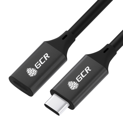  USB 3.1 Type C-, Greenconnect GCR-54077 2.0m , 100W/20V/5A, M/F, TPE, AL ase , , 