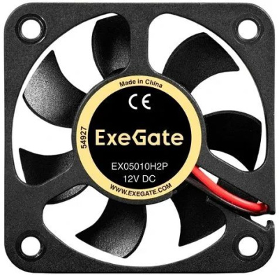 Exegate EX299852RUS ���������� 12� DC ExeGate EX05010H2P (50x50x10 ��, Hydraulic bearing (�����������������), 2pin, 5000RPM, 27dBA)
