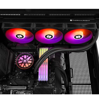 ��� Thermalright Aqua Elite 360 V6 ARGB Black  3x120mm ARGB PWM Fans  TRAE360V6AB