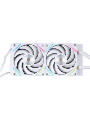 ������� �������� ���������� 1STPLAYER X-240 White / 2x120mm, ARGB, IPS display / X-240-WH