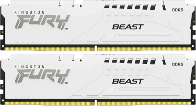 / Kingston 64GB 5200MT/s DDR5 CL40 DIMM (Kit of 2) FURY Beast White XMP (KF552C40BWK2-64)