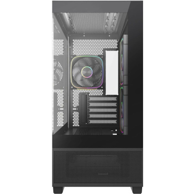 ������ Powercase Vision Micro S3B, Tempered Glass, Type-C, 3x 120mm ARGB PWM Fan, ������, mATX  (CVMMSB-A3)