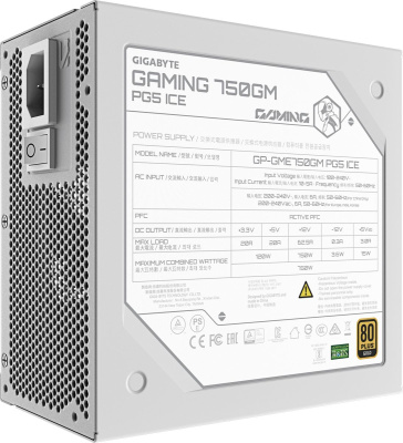 ���� ������� �� Gigabyte GME750GM PG5 ICE 750W, 80+Platinum, �����
