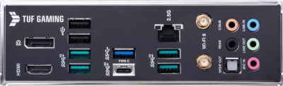 ����������� ����� ASUS TUF GAMING B660M-PLUS WIFI Socket 1700, Intel B660, 4xDDR5, PCI-E 5.0, 2500 ����/�, Wi-Fi, Bluetooth, USB 3.2 Gen1, 4xUSB 3.2 Gen2, USB 3.2 Gen2x2 Type-C, HDMI, DisplayPort, ���������, mATX