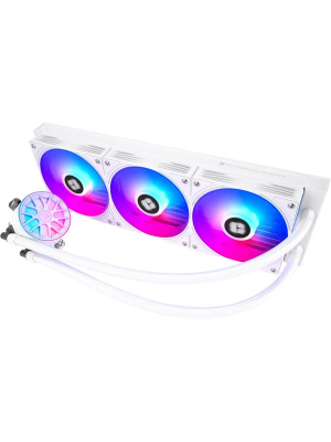 ������� ����������� ���������� Thermalright Aqua Elite 360 V6 (360mm, White, ARGB/ Fans: 3x120mm, 70.84CFM, 29.8dBA, 2000RPM/ Pump height 53.5mm, 2800RPM, Rad thickness 27mm/ S: 1700, 1200, 1851, 115X, AM5, AM4)