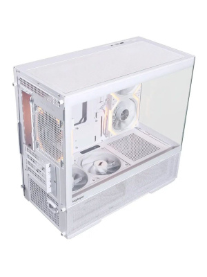 ������ 1STPLAYER CV6 ARGB White / mATX / 3x120mm ARGB & 2x120mm fans / CV6-WH-2FAR-W-2FH7R-W-1FH7-W
