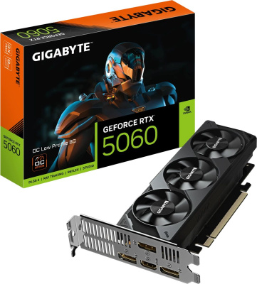  Gigabyte NVIDIA GeForce RTX 5060 Low Profile OC 8Gb (GV-N5060OC-8GL)