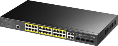 ���������� Cudy GS2028PS4-300W (L2) 28x1����/� 4SFP 24PoE+ 300W �����������