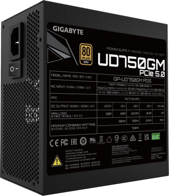 ���� ������� Gigabyte GP-UD750GM PG5 V2, 750��, 80 PLUS GOLD, 120��, ������, retail