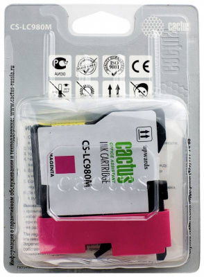 �������� �������� Cactus CS-LC980M ��������� ��� Brother DCP-145C/165C MFC-250C/290C (16ml)