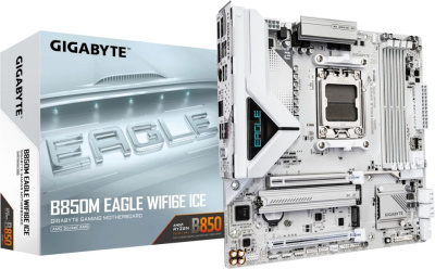 ����������� ����� Gigabyte B850M EAGLE WIFI6E ICE, Socket AM5, AMD B850, mATX, Ret