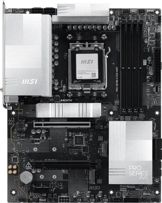 ����������� ����� MSI PRO X870E-S EVO WIFI, Socket AM5, AMD X870E, ATX, Ret