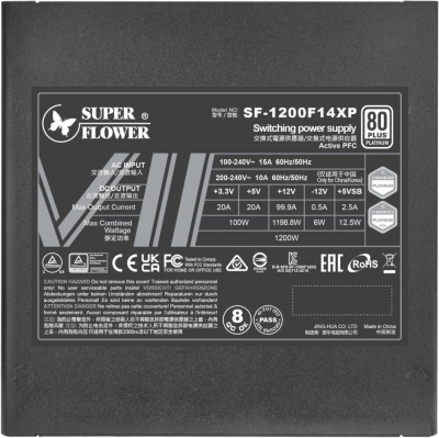 ���� ������� Super Flower Leadex VII Platinum PRO 1200W, ATX 3.0, 80+ Platinum SF-1200F14XP