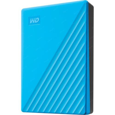 Внешний диск HDD 5 ТБ WD My Passport WDBPKJ0050BBL-WESN, синий