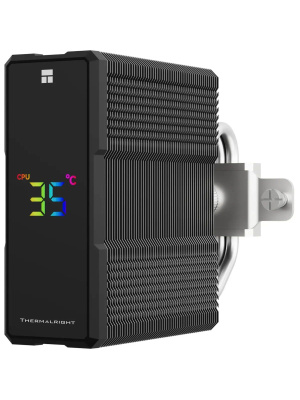 ����� ��� ���������� Thermalright Assassin X 120 R Digital ARGB Black (4-pin PWM, 151mm, Al/Cu, 4x6mm, ARGB, 1x120mm, 70.84CFM, 29.8dBA, 2000RPM, S: 1851/1700/1200/115X, AM5/AM4, black)