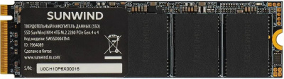 ���������� SSD SunWind PCIe 4.0 x4 4TB SWSSD004TN4 NV4 M.2 2280