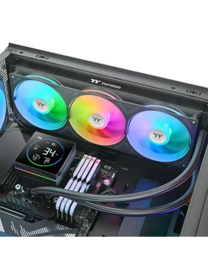 ������� �������� ���������� Thermaltake TH360-S V3 ARGB Soc-AM5/AM4/1200/1700/1851 ������ 4-pin 25.8dB Al+Cu LCD Ret (CL-W470-PL12SW-A)