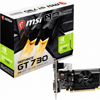  MSI NVIDIA GeForce GT730 2Gb (N730K-2GD3/LP)