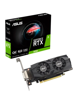 ���������� ASUS RTX3050-O6G-LP-BRK//RTX3050 DVI HDMI DP 6G D6; 90YV0KQ0-M0NA00