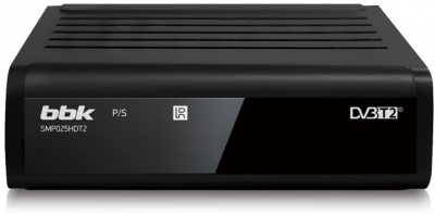 ��-����� BBK SMP025HDT2 Black DVB-T, DVB-T2, ��������� ������ 1080p, ��������������� ������, ����� HDMI, ����� ��