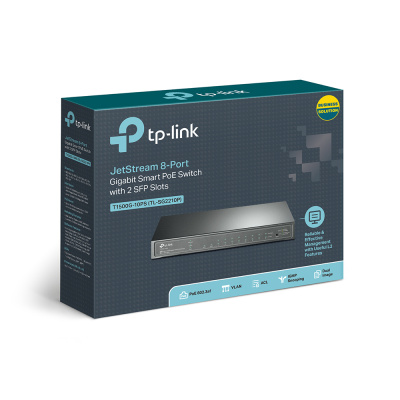 8-�������� ���������� ���������� Smart PoE � 2 ������� SFP Tp-link TL-SG2210P