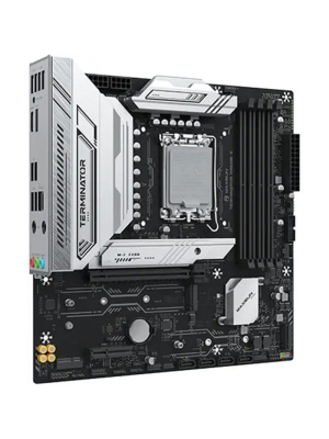 ����������� ����� MAXSUN MS-Terminator B860M-E, LGA1851, B860, 4*DDR5, 4*SATA3, 3*M.2, USB 3.2, USB 2.0, 1*PCIEx16, 1*PCIex4, 1*PCIex1, HDMI+DP, mATX