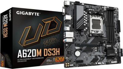 ����������� ����� Gigabyte A620M DS3H (rev. 2.0), Socket AM5, AMD A620, mATX, Ret