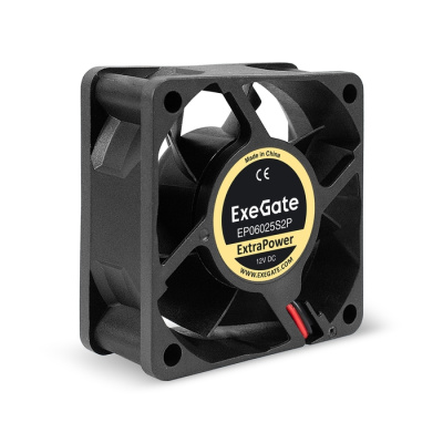 Вентилятор ExeGate ExtraPower EP06025S2P (60x60x25 мм, Sleeve bearing (подшипник скольжения), 2pin, 4500RPM, 31dBA)
