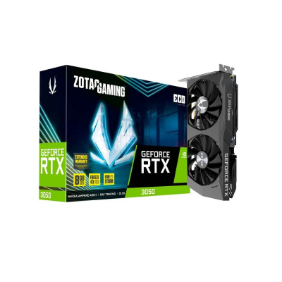 ���������� Zotac RTX3050 ECO 8GB GDDR6 128bit 3xDP HDMI 2FAN Medium Pack (ZT-A30500K-10M)