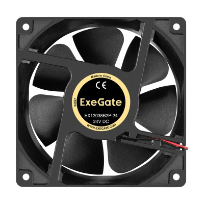 Exegate EX297095RUS ���������� 24� DC ExeGate EX12038B2P-24 (120x120x38 ��, 2-Ball (������� ���������������), 2pin, 3000RPM, 46dBA)