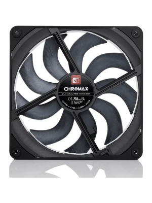 ����� ��� ������� Noctua NF-A14x25 G2 PWM chromax.black.swap (140x140x25mm, 4-pin PWM, 91.58FM, 24.8dBA, 1500RPM, Black)