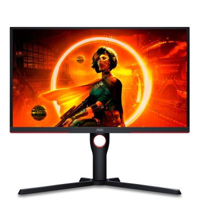 ������� AOC 25'' 16:9 1920x1080 (FullHD), 240 ��, VA, 3000 : 1, 300 ��/�2, 178�/178�, DisplayPort 1.2, HDMI 2.0 x2, AMD FreeSync