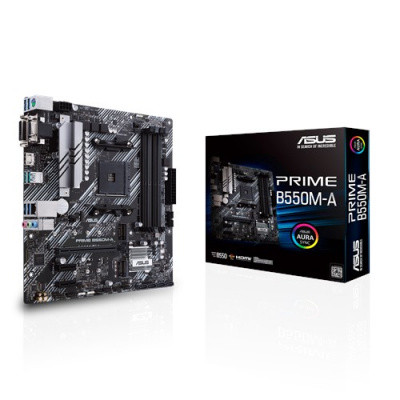 ����������� ����� ASUS PRIME B550M-A /AM4,B550,DUAL M.2,HDMI,AURA,MB RTL